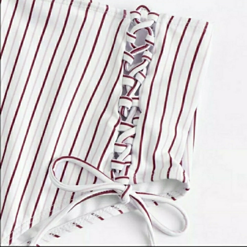Venice stripe swim suit bikini - Picture 3 of 13